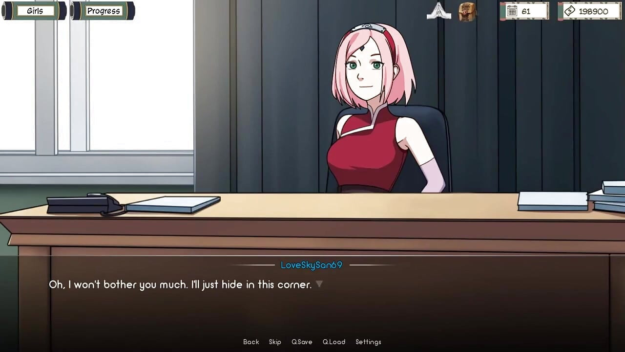 Entrenador de Kunoichi - Entrenador de Naruto v0.19.1 parte 94 vibrador de Sakura cachonda por Loveskysan69