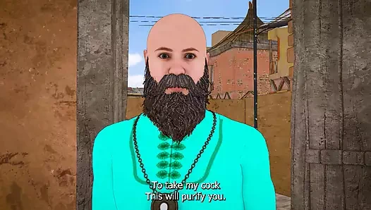 Dhongi baba memuaskan dahaga memek desi bhabhi dengan menyetubuhinya di ashram