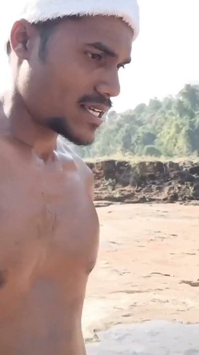 Papá Noel caliente con verga grande en aventura al aire libre en público | Clip 3