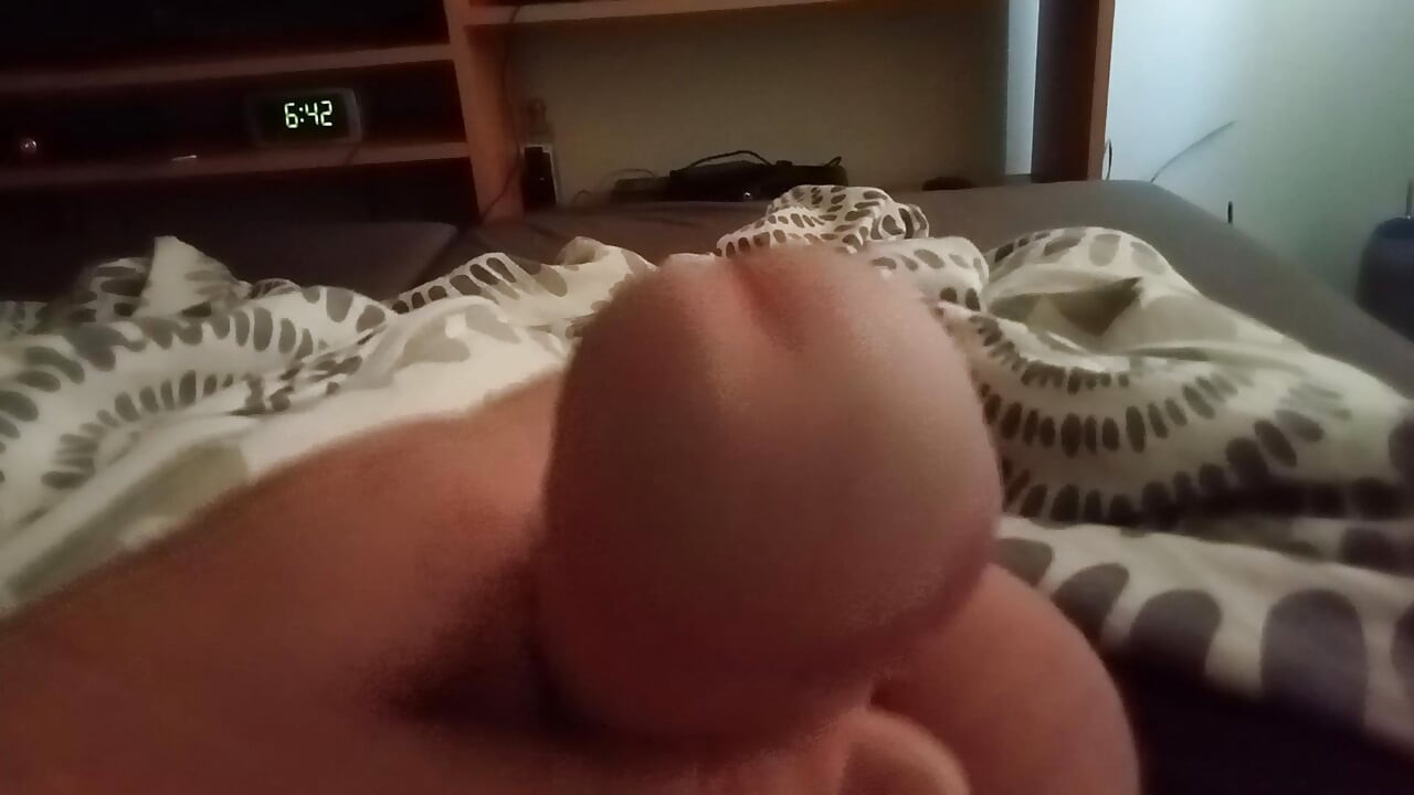 Morning masturbation.
