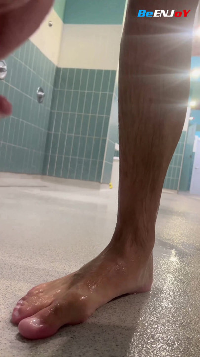 BeENJoY - Naked in the mixed pool shower, almost caught! I in the open cabin | Clip 1