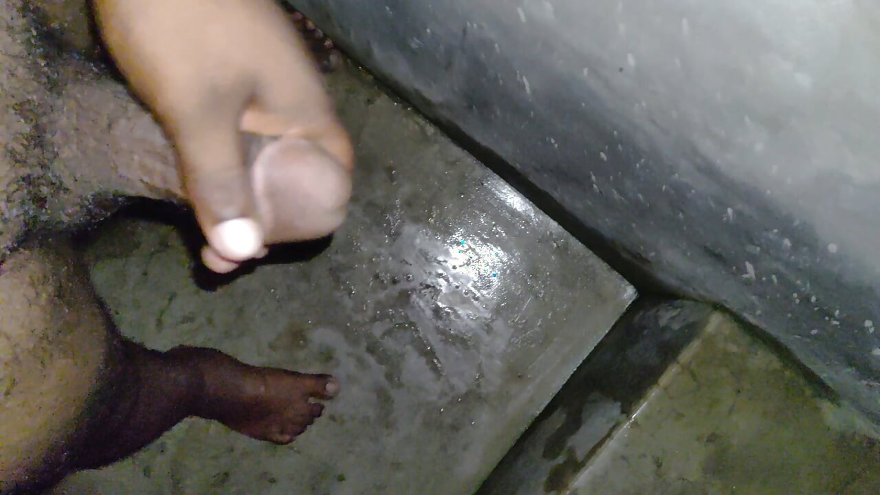 Asian boy enjoy with small dick Masturbation toilet and  bathrooms  mid nights