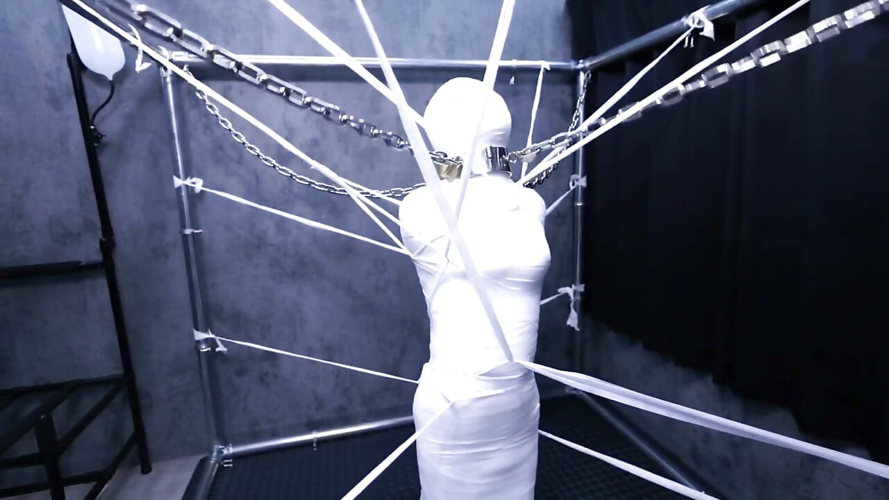 A Cute Girlfriend Wrapped All Over in Bandages