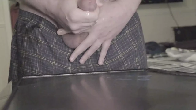 Slow-motion cumshot #6! A more drippy one