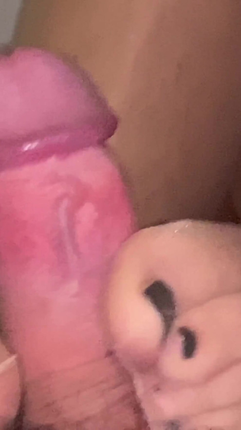 Playing with pantyhose on cock | Clip 2