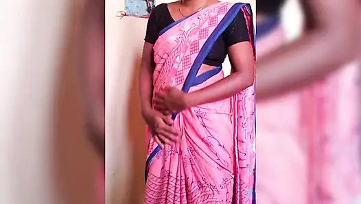ammu dress change nighty to saree big tits ammus boobs show