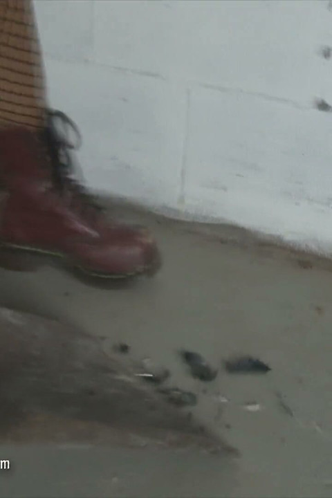 Mean Punk Girl Car Crush with Doc Martens