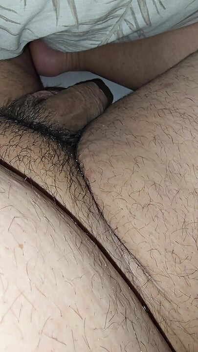 Farmer step mom waking up her messy step son and handjob his mature big dick