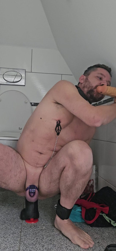 Dimitris sarridis the fag rides the dildo like real slut