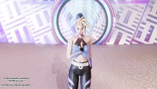 MMD Aespa - драма - Akali Sexy Kpop, танец лиги легенд, хентай без цензуры 4K 60FPS