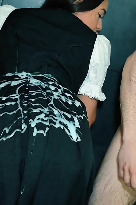 Ruined Foamy Dirndl Wet and Messy in the Shower
