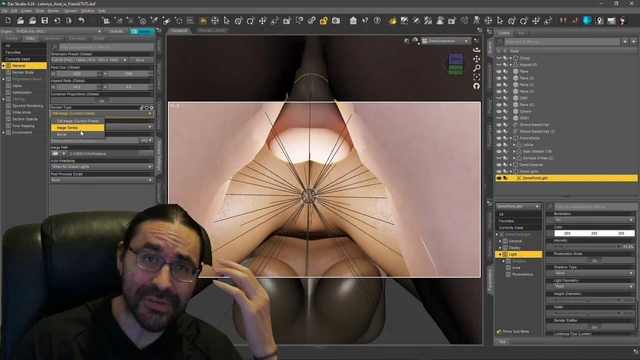 Building the Leticia Scene Lighting Work and Render Settings Details