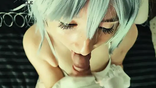 College Bith Love to Suck Cock Before Get Fucked