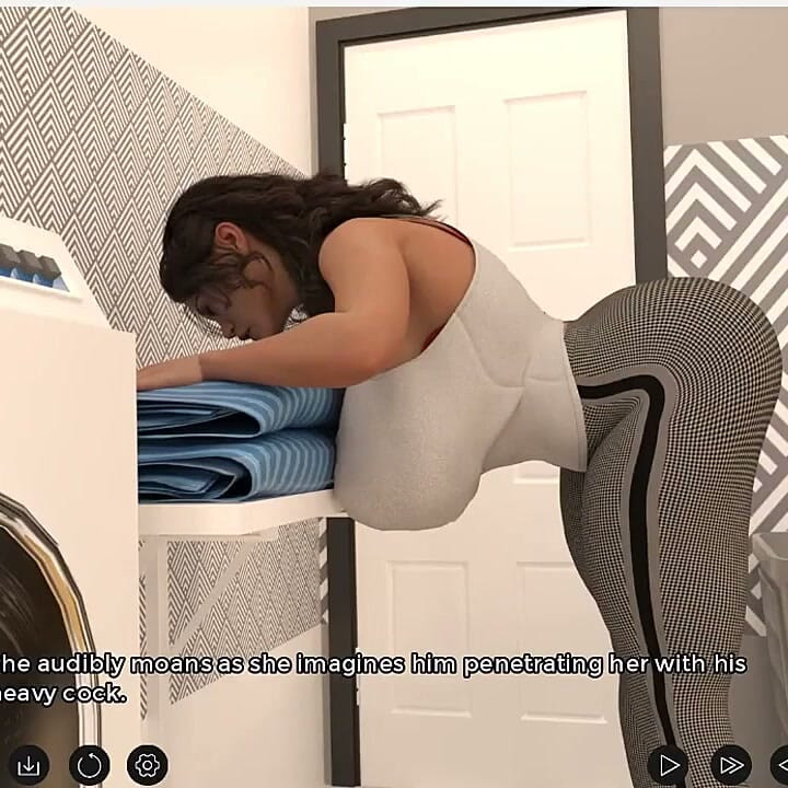 Heritage - Gameplay - Roleplay - Extreme Big Boobs MILF Masturbate Using Washing Machine