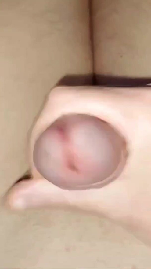 Young man masturbating and moans loud, dick explode. Closeup cumshot - xStepMommyx | Clip 1