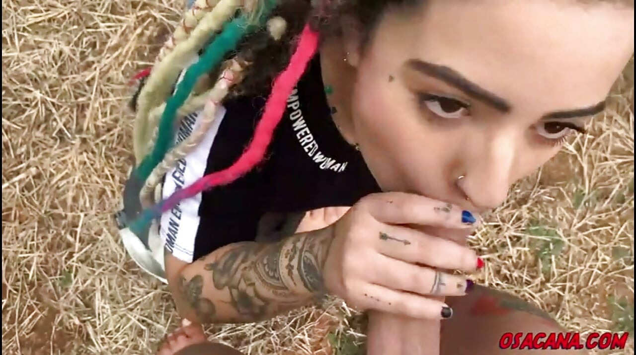 Beautiful Young Girl with Dreads Fucks Inside the Coffee Plantation