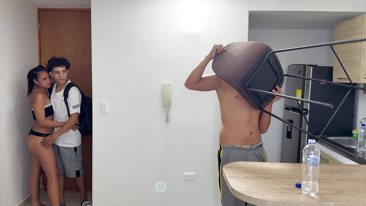 My cuckold husband doesn't know that his neighbor friend fucks me so well and it's all in secret while the cuckold gets distracted.