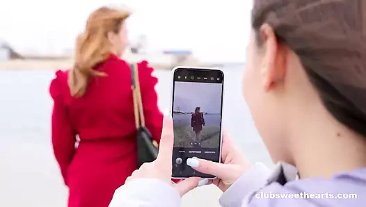 Sumiko and Lana Get Horny on the Beach - Clubsweethearts