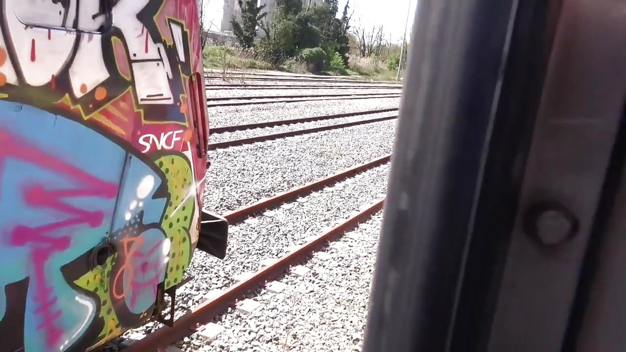 fucked bareback in trian by badboy