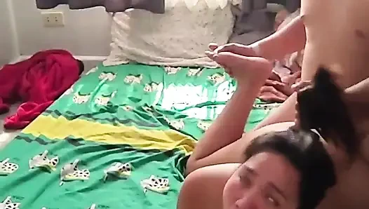 ASIAN STEP MOM HELP OUT HIS INJURED STEP SON TO TAKE A BATH AND END UP SUCKING HIS DICK AND CREAMPIED PART 2