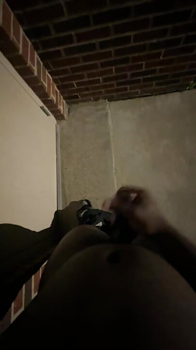 Got Super Horny While Walking Outside At Night So I Stopped By A Random Building To Goon My Penis Real Quick