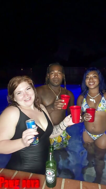 At the pool with my best friend Fijii pornbox and Str8rich fucking us hard no mercy