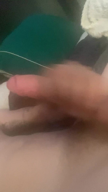 Stroking while she's in the shower