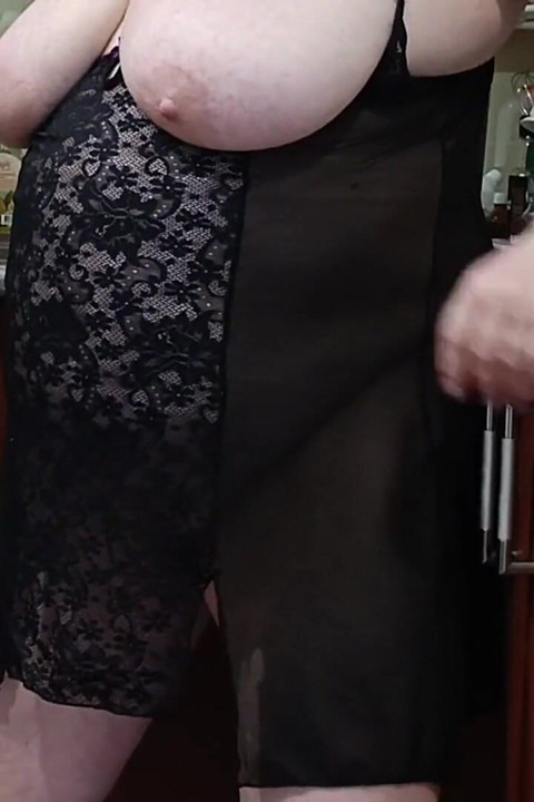 Mother-in-law Masturbates with Toys in the Kitchen