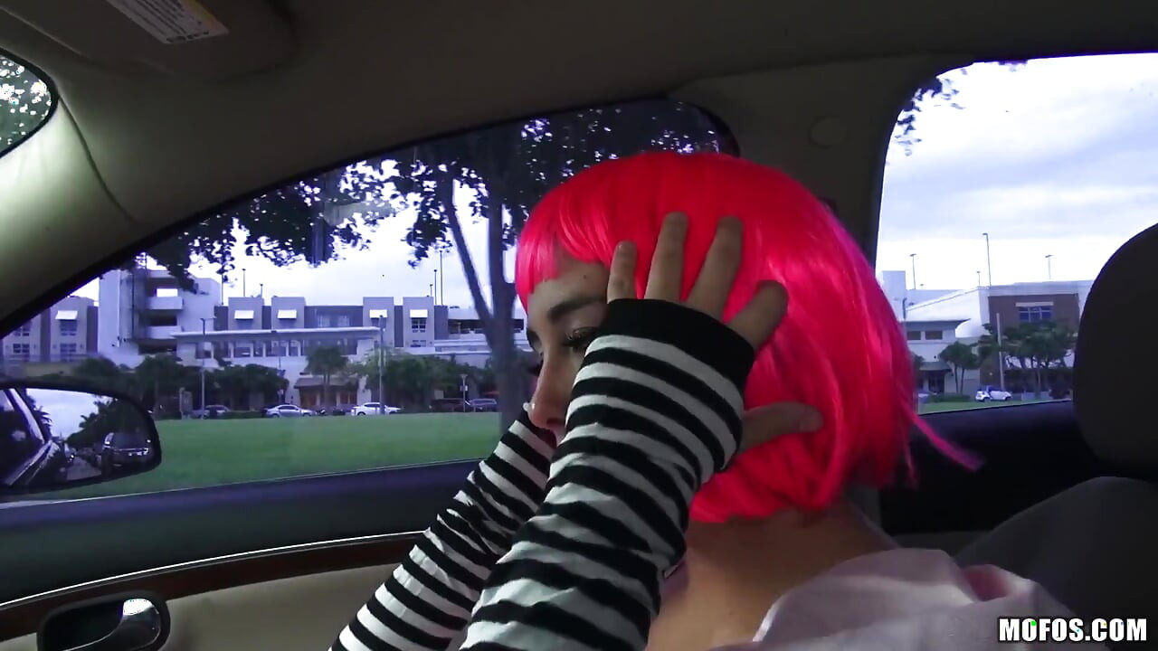 Stranded Teens - Brunette Natalie Monroe Sucks Bruno & Takes a Big Sweet Ass Pounding After He Pulls Over in a Car