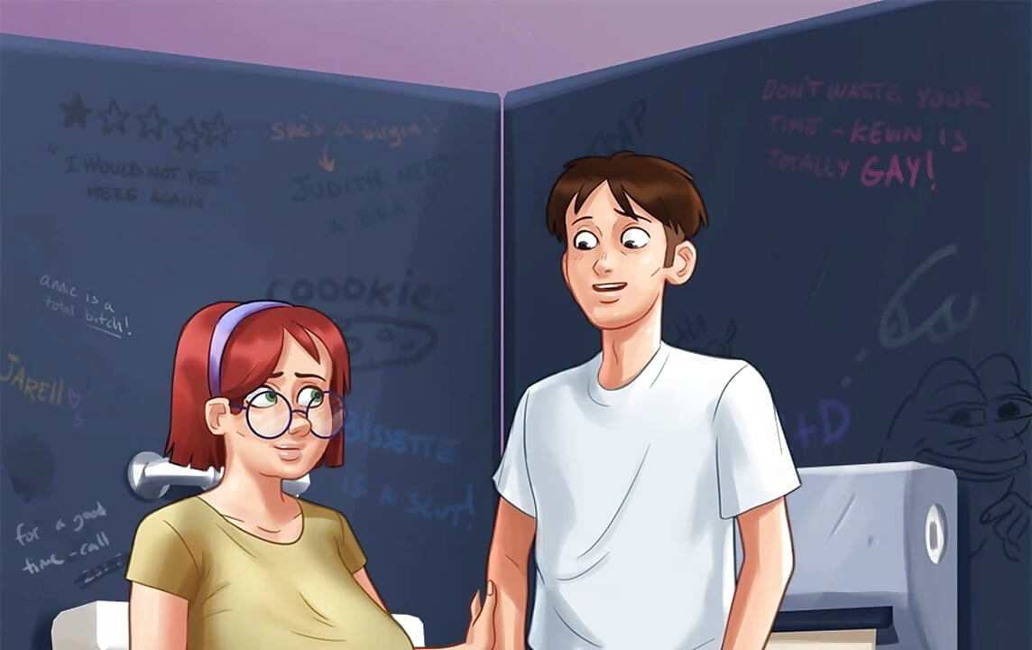 Summertime Saga Reworked - 5 in the College Toilets by Misskitty2k