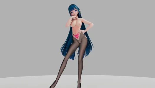 R18MMD Raiden Mei Strip show - NKI2233 - Couleur de cheveux bleu Modifier Smixix