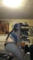 Gekke bbw dansen