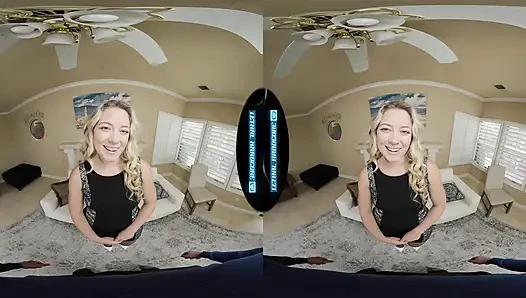 LETHAL HARDCORE VR - Sexy Blonde RIVER LYNN Pounded in Pantyhose