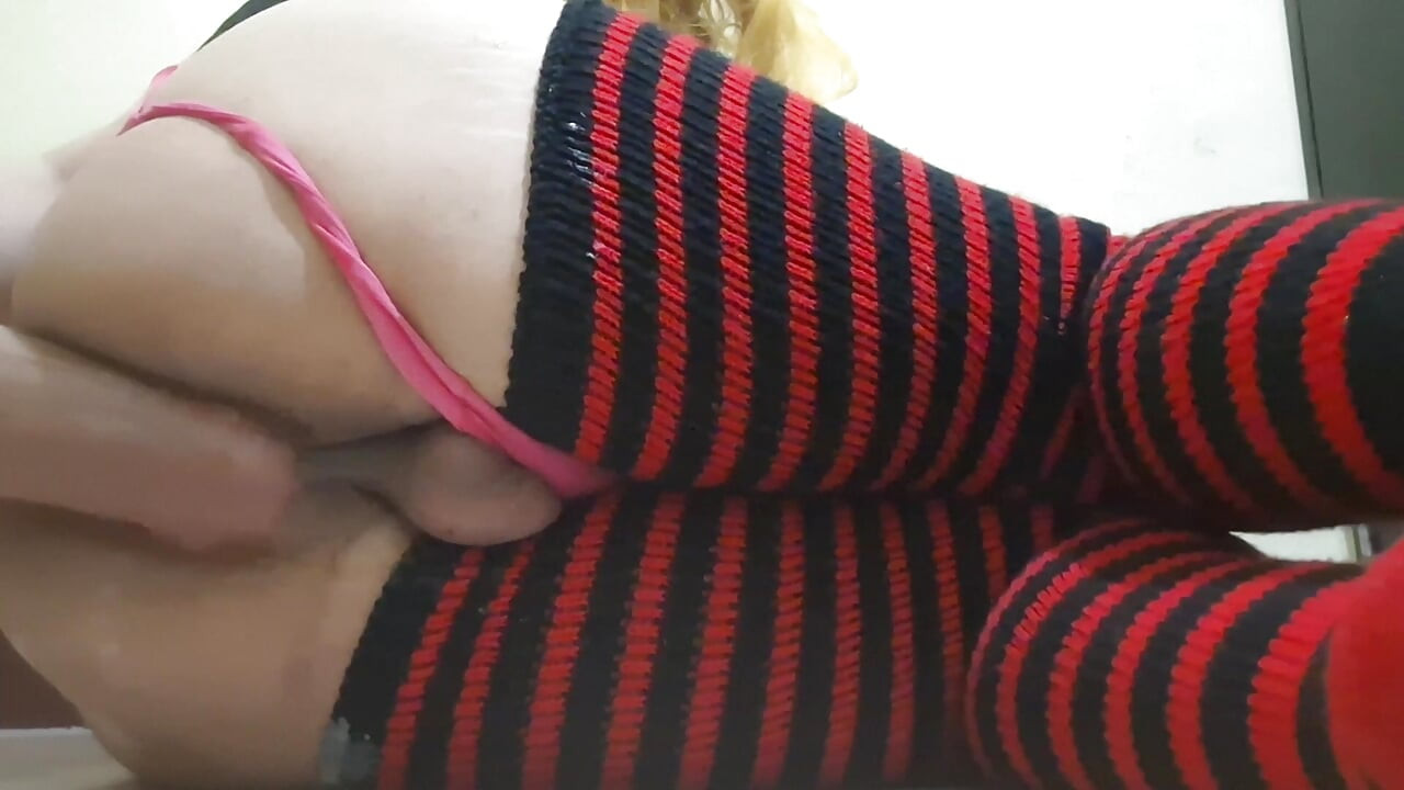 Watch these Big Veiny Dildos Destroy and Ruin my Sissy Asshole until I get Thick Cum Anal Creampies
