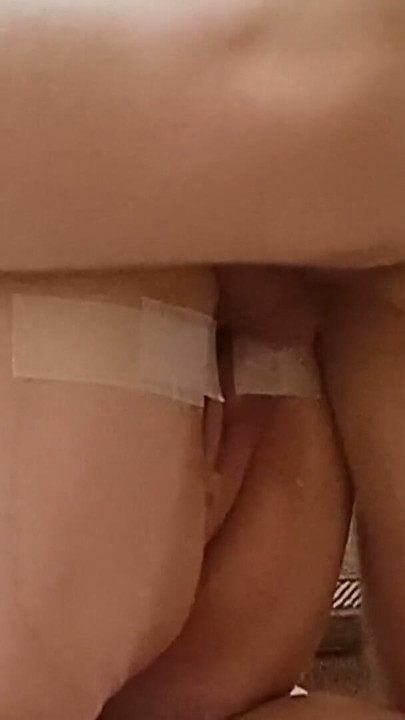 in a juicy mother-in-law's pussy, beat the sperm to cream close up | Clip 1