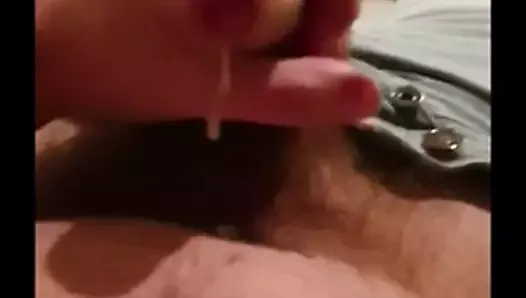 Dutch lad shoots thick white cum after jerking off