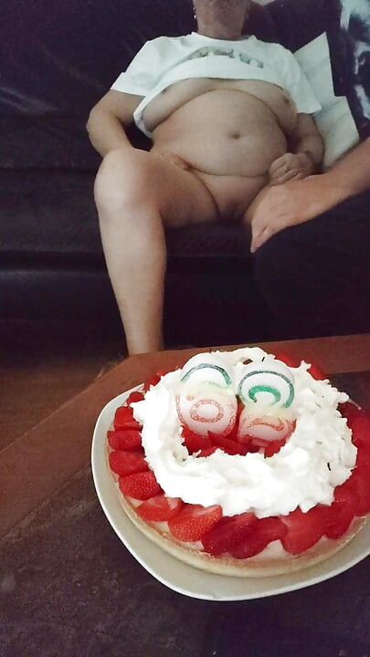 Birthday of a very slutty granny 62 years old