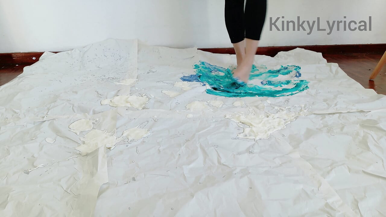 Arte de pies - pintura con pies