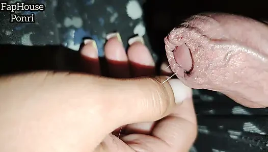 Secretly Used His Stepsister's Hand and Cum on Her Palm
