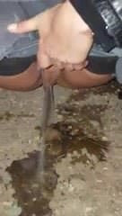 piss and fingering outdoor
