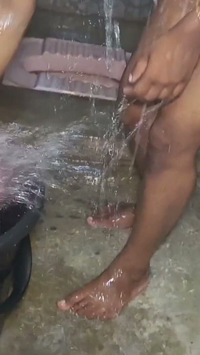 Secret video bathroom after having sex | Clip 1