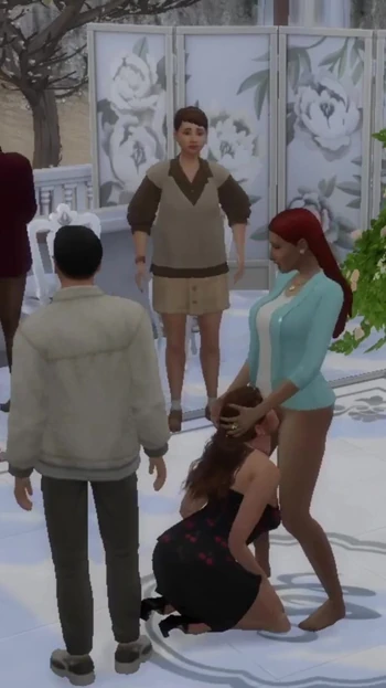 Stunning moment from "The Blissful Simmers_Wedding after party turned sex party"