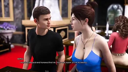 Şehvet akademisi #4 Victoria'nın büyük göğüslerini gördük, Samantha'yı sikmek istiyorum