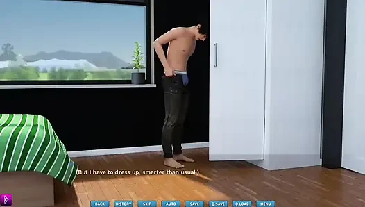 Sexy Lady takes her crush on a first date and gives him a blowjob - gameplay