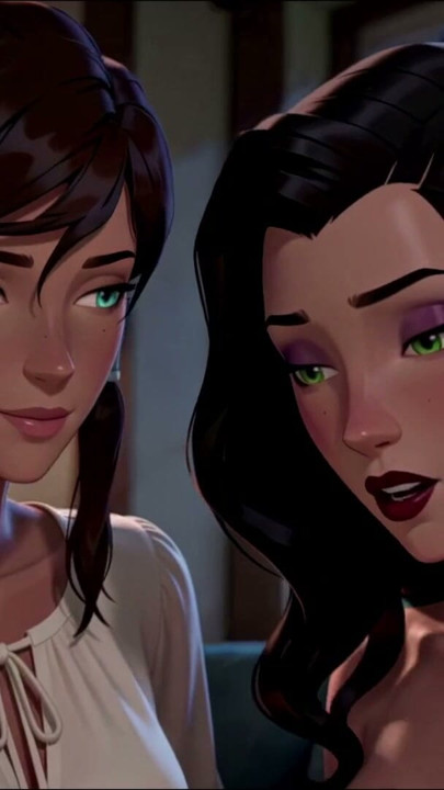 Futa timidă Asami este ghidată prin prima ei dată de prietena ei sigură Korra | Clip 1