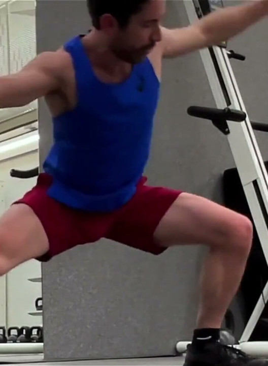 Bulging While Stretching Before My Workout at the Gym