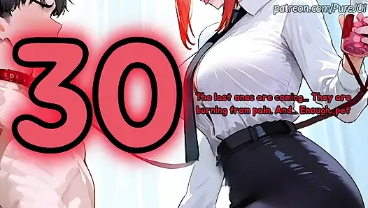 Endure Makima's degradation test to become her filthy puppy (CBT JOI)