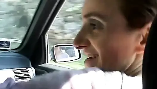 Sexy blonde milf-muschi ficken in dogging-position