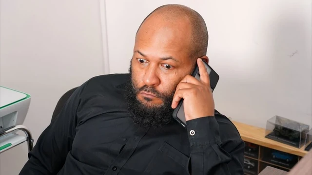 My wife didn't answer because the customer was important