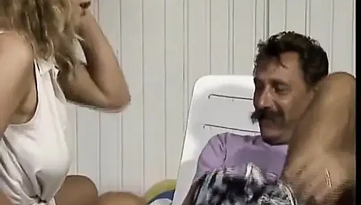 Busty German Blondie Got Tit Fucked and Covered with Cum